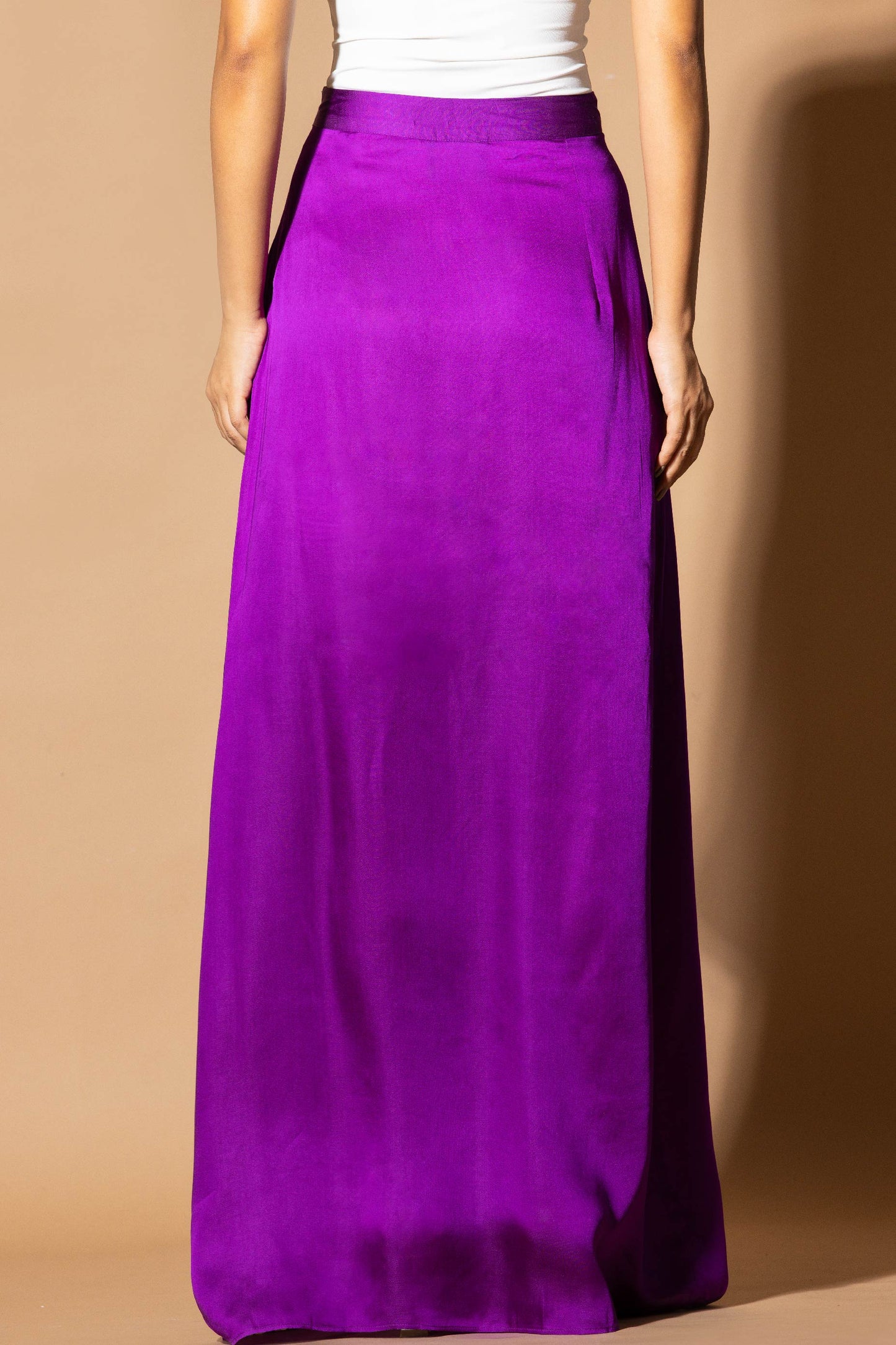 Afterglow Purple Draped Skirt