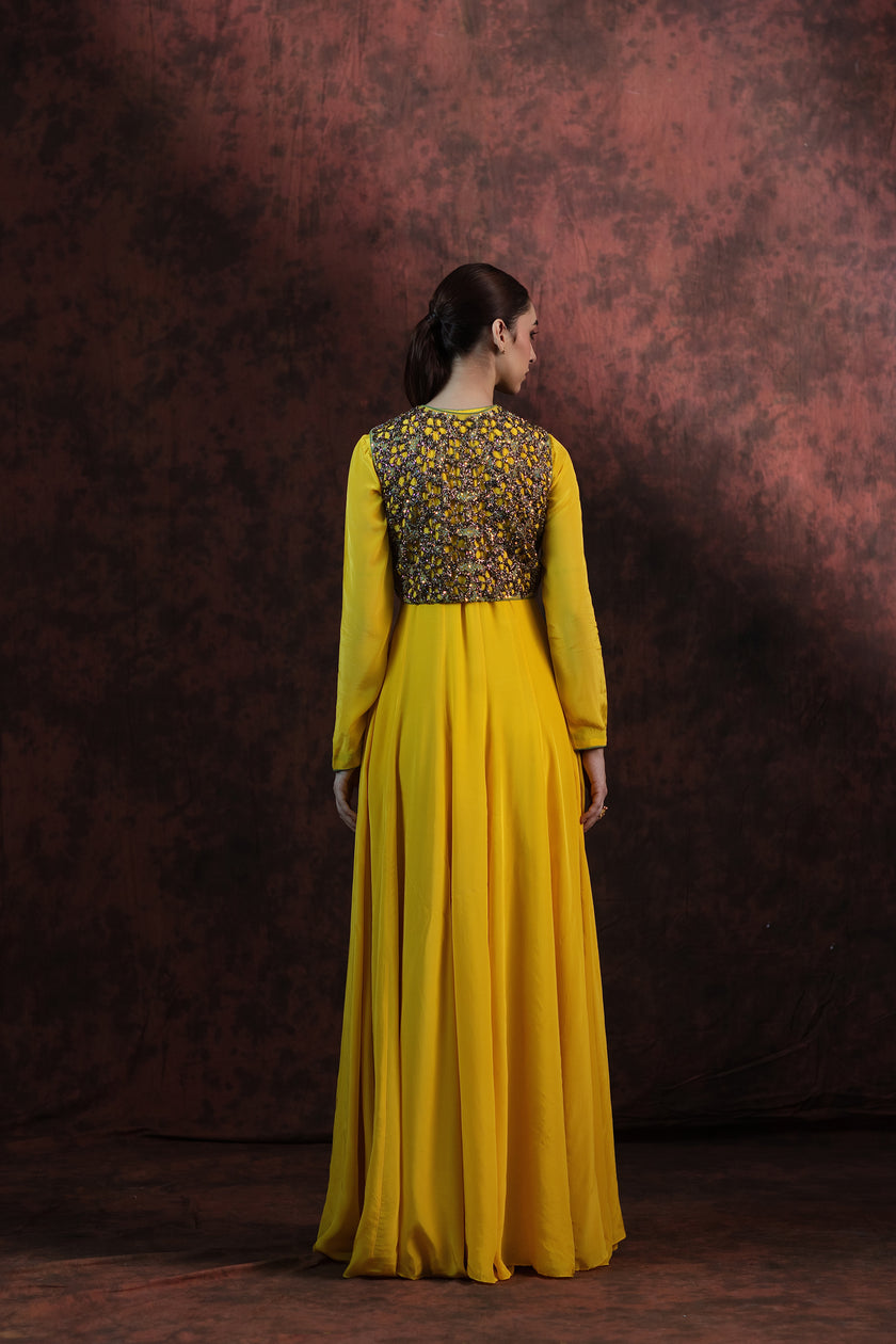 Gold Oasis Gown with Jacket