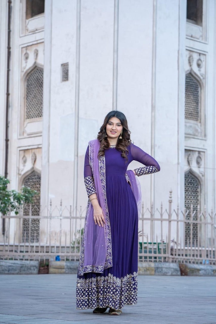 Stargazing Zardozi Gown Set