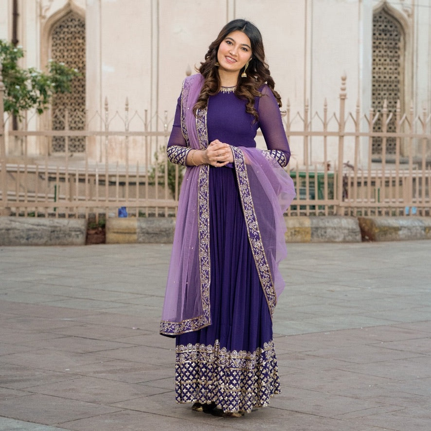 Stargazing Zardozi Gown Set