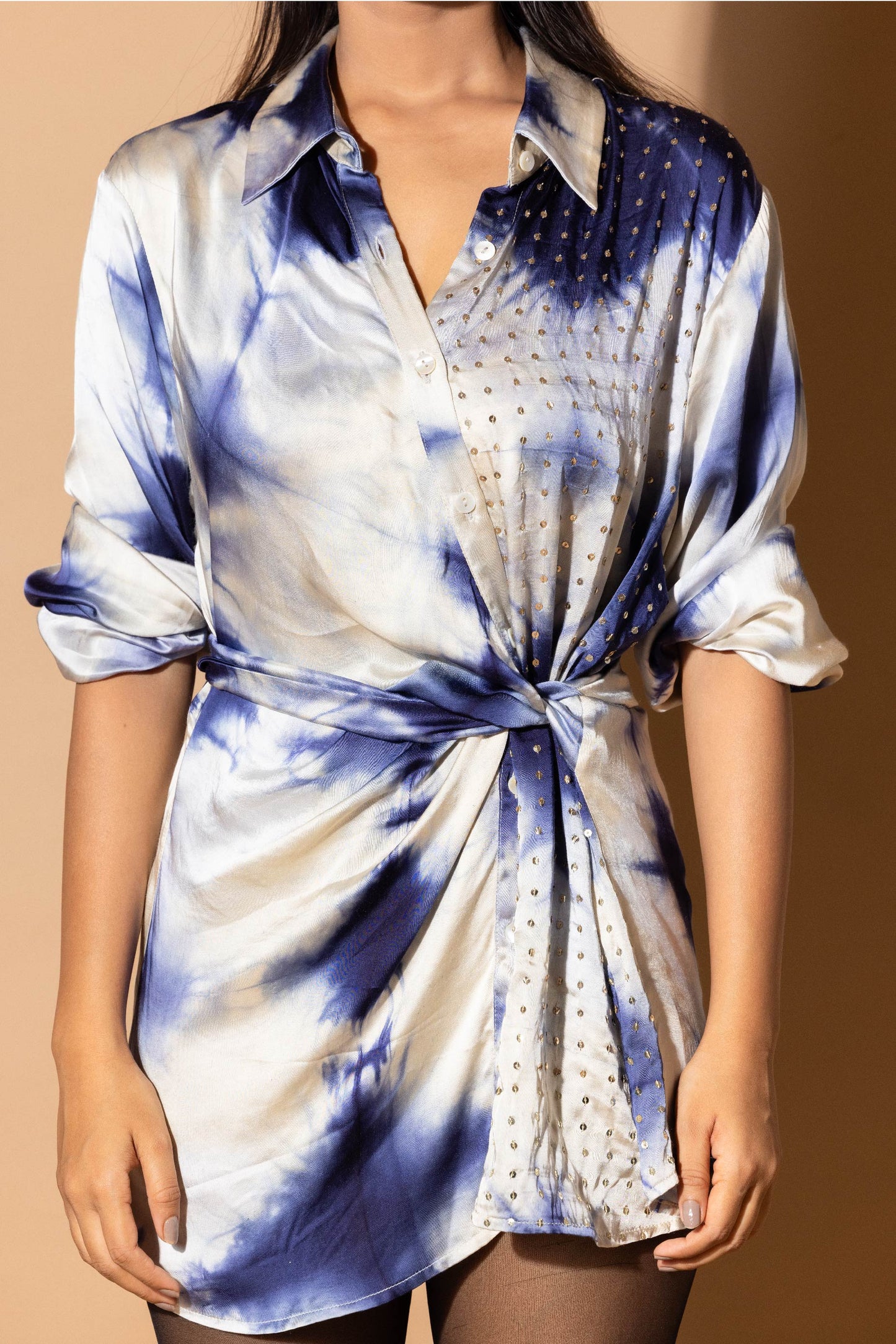 Crystalline Wrap Shirt