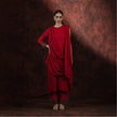 Rouge Radiance Draped Ensemble