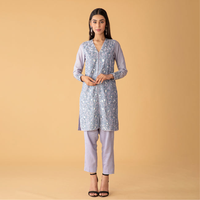 Dusky Periwinkle Jacket Style Set