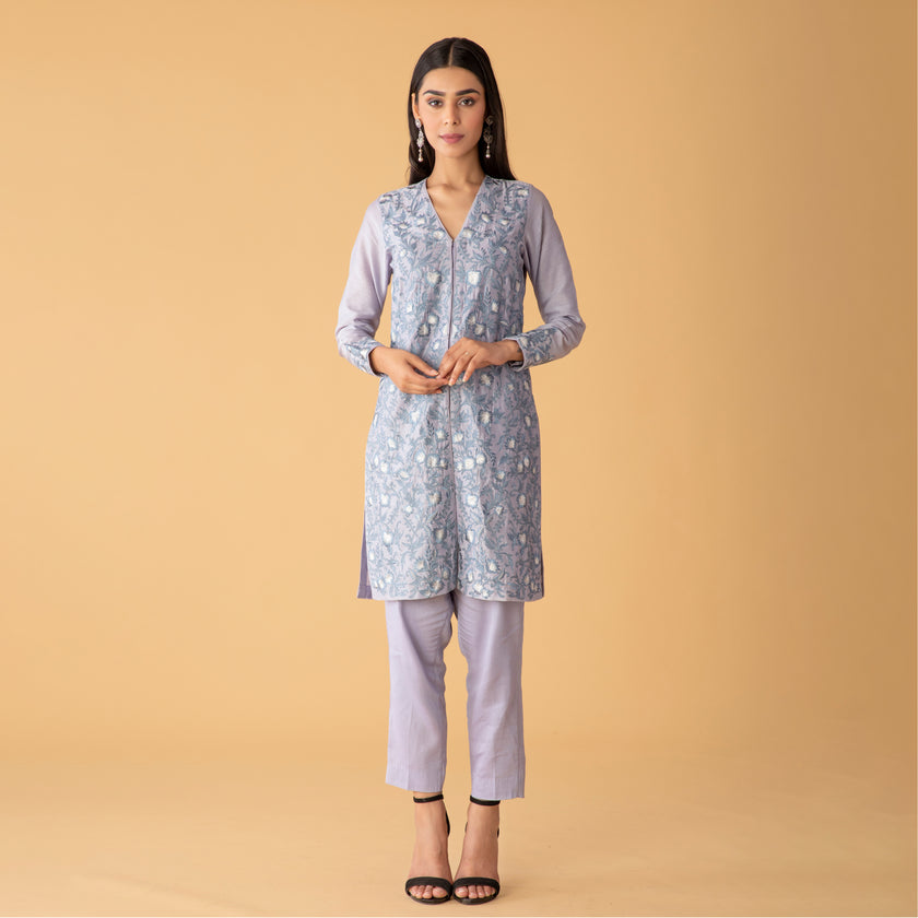 Dusky Periwinkle Jacket Style Set