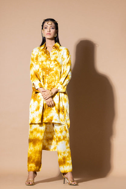 Mustard Magic hour tie dye set