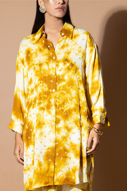 Mustard Magic hour tie dye set